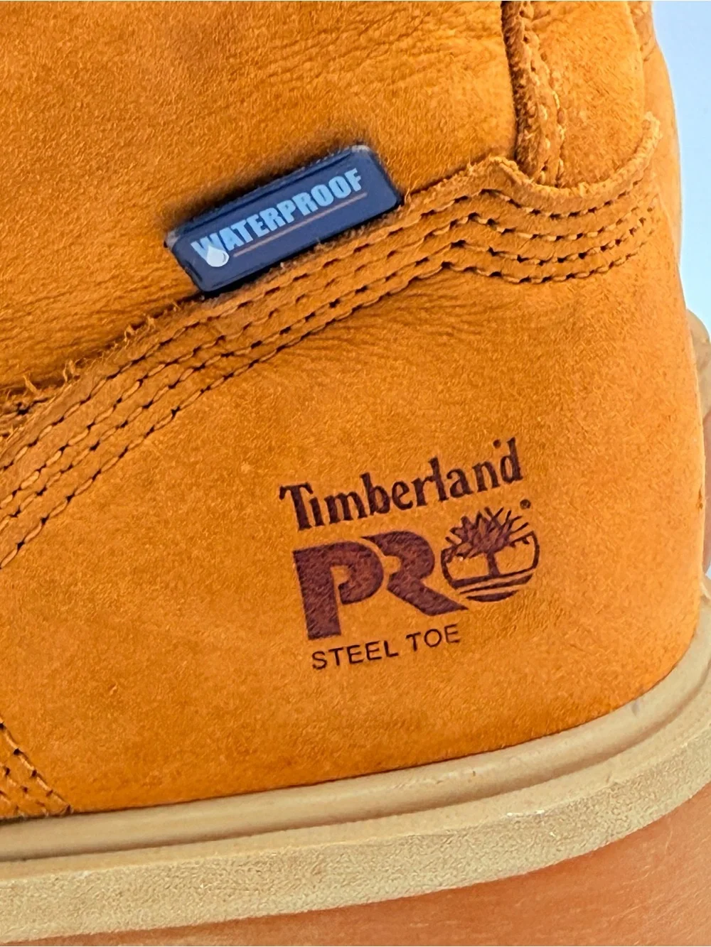 Timberland PRO 65016 Steel Toe Waterproof 6” Work Boots Men’s 7M Wheat 200g